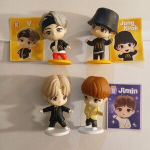 McDonalds | BTS Tiny Tan Set of 4 Happy Meal Toys